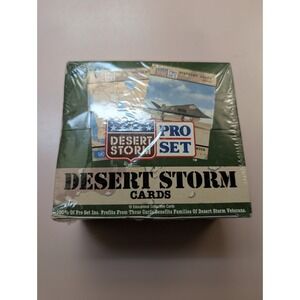 New DESERT STORM  Pro Set 1991 Factory Sealed BOX Of 36 Packs 10 Cards Each